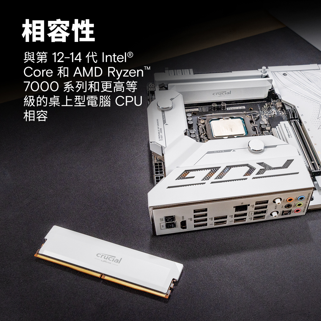 Crucial Pro Overclocking 16GB DDR5-6000 UDIMM White- view 4